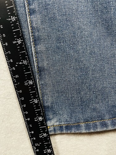 Womens Wide Leg Flap Pocket Jeans Size L (8/10) Embellished Cross Western Grunge - Picture 8 of 15