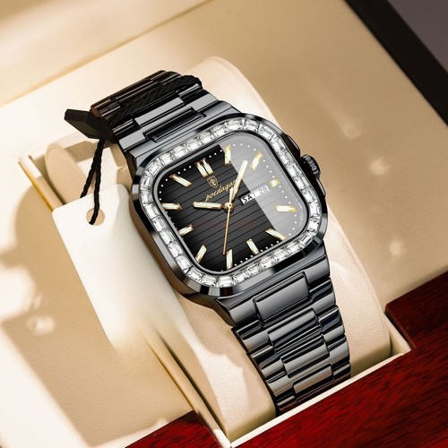 Classic Men's Watch Stainless Steel Date Quartz Wristwatches Waterproof Luminous - Picture 22 of 22