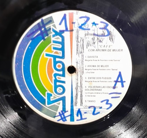 CAFE CON AROMA DE MUJER DISCO LP VINYL RARO 1994 COLOMBIA - Picture 3 of 4