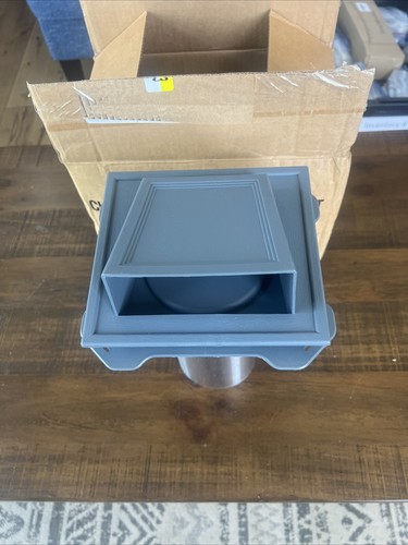 Mid America 4" Classic Hooded Exhaust Vent 127 M Blue M00030805127 - Picture 2 of 9