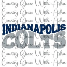 Sublimation Transfer Colts Football Ready To Press Heat Transfer