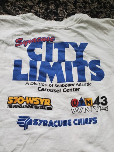 Vtg Minor League Baseball Shirt 1996 Syracuse Chiefs Pawsox Final - Picture 5 of 6