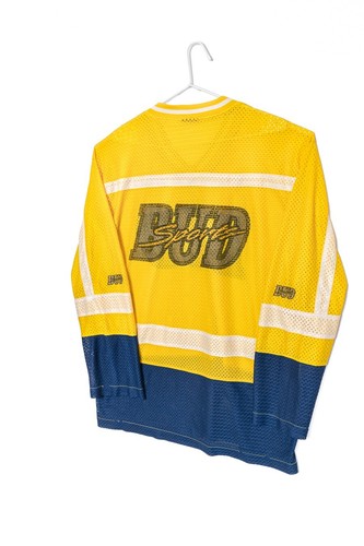 Vintage Budweiser Long Sleeve Hockey Jersey, Free Size - Streetwear - Picture 3 of 11