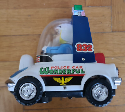 POLICE CAR バッテリー駆動 78 昭和レトロ Vintage 80's! Cheng Ching Toys Wonderful Police Car Battery