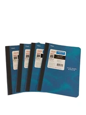4x Mead Five Star College-Ruled Composition Book Blue Marble 80 Sheets