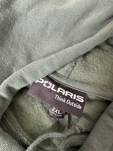POLARIS MEN'S STAMP HOODIE SNOWMOBILE HOODIE MEN'S ATV HOODIE SWEATSHIRT 2XL - Picture 6 of 8