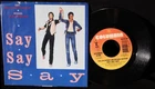 Paul McCartney-Michael Jackson-Say Say Say-Columbia 38-04168-VTG '83 Pic Slv 45!