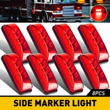 4~20x Red 3LED Side Marker Light Truck Trailer Clearance Light Waterproof