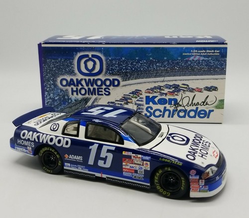 Action KEN SCHRADER #15 Oakwood Homes 1999 Monte Carlo 1/24 Diecast NASCAR /3504 - Picture 1 of 11