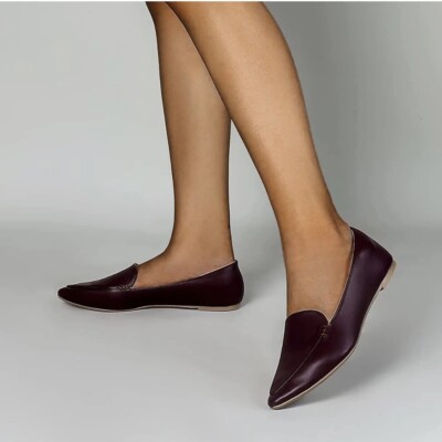 MUSSHOE Loafers for Women Comfortable Pointed Toe Memory Foam Women's Brown 11