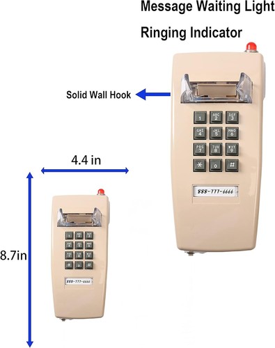 Classic Wall Phones for Landline with Mechanical Ringing Single Line 2554 Wal... - Picture 9 of 9