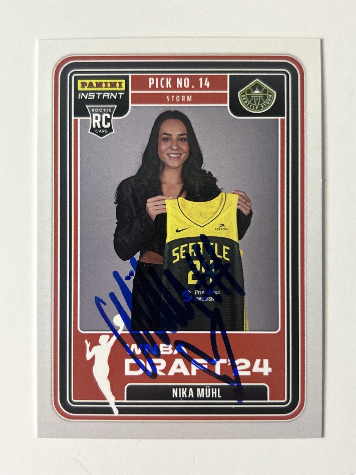 Nika Muhl Signed 2024-25 Panini Instant WNBA Draft Night 2024 Card #DN-8 1/600