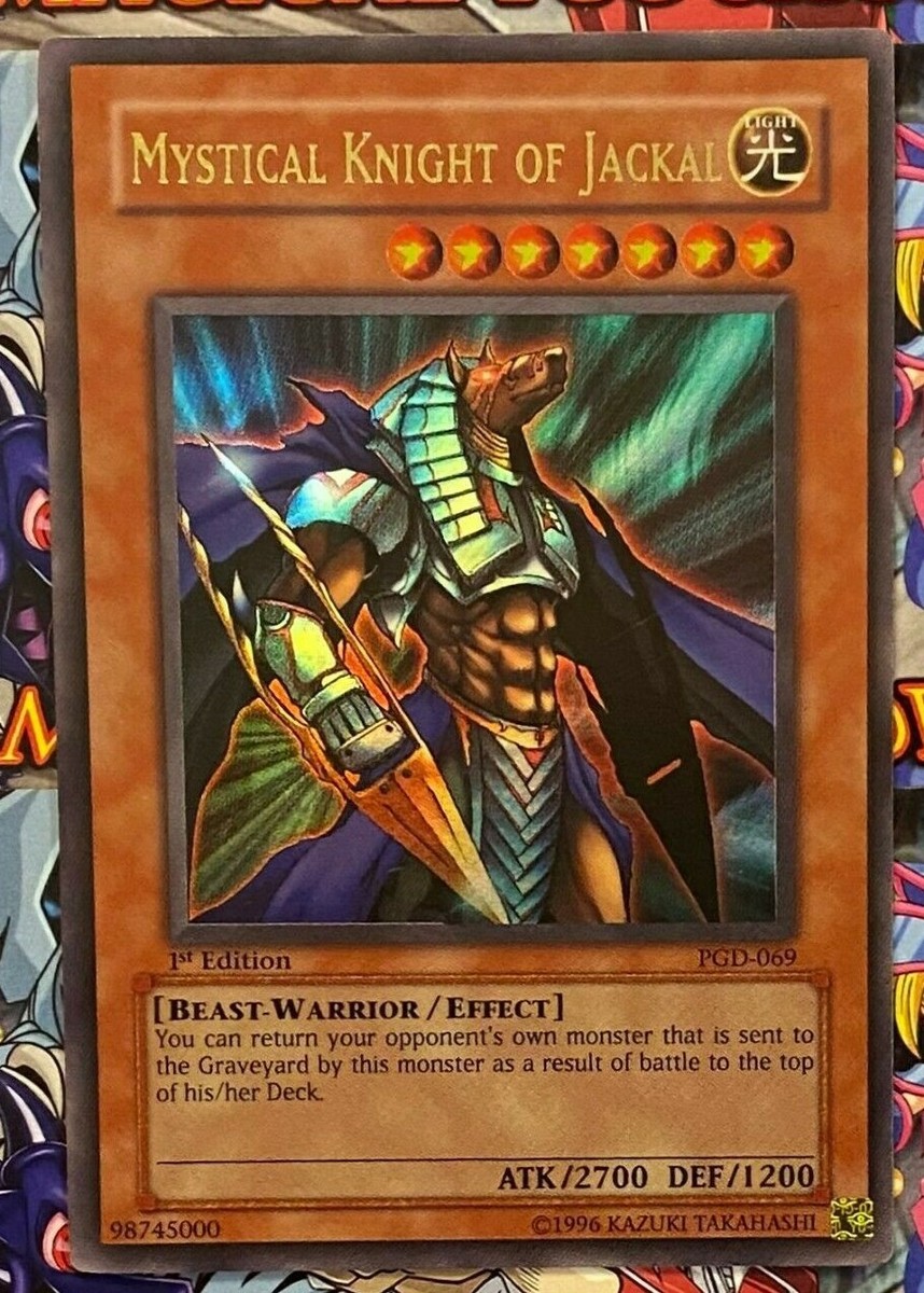 Yugioh Mystical Knight of Jackal Pharaonic Guardian 1st Ed Ultra