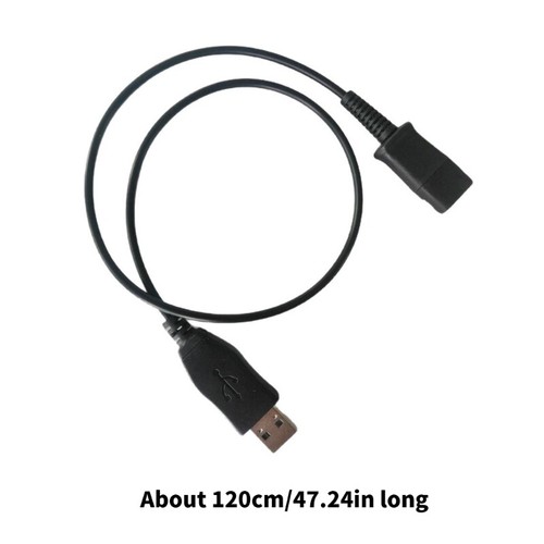 Wire Headsets USB Adapter Easy Quick Disconnects To Laptop For Headphone - Zdjęcie 8 z 8