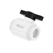 BarrowCH Ball Valve 10mm G1/4-Inch Ball Valve White Black Black; White TLQFS-V1-W