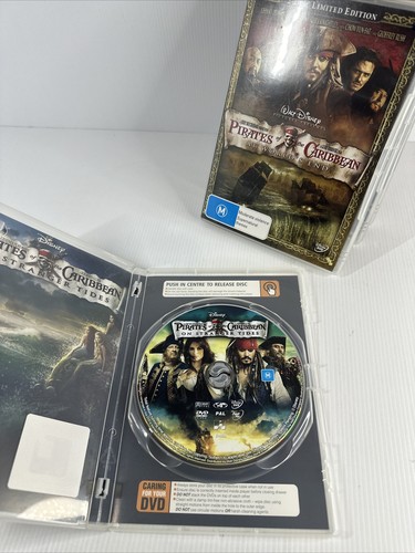 Pirates Of The Caribbean 1 2 3 4 DVD Bundle Set x4 Johnny Depp - Picture 14 of 15