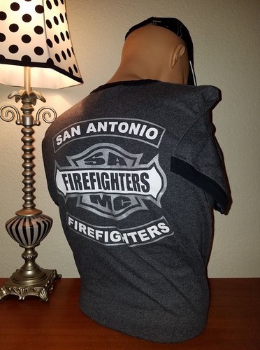 SAN ANTONIO FIREFIGHTERS MC MOTORCYCLE CLUB T-SHIRT SAN ANTONIO, TEXAS - SAFD MC - Picture 3 of 6