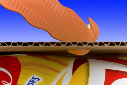 Klever Innovations Cortador Abridor de paquetes de acero inoxidable, cortador utilitario de seguridad - Imagen 3 de 11