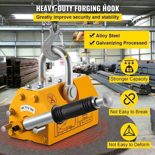 Magnetic Lifter 600KG Capability Heavy Duty Lifting Magnet Hoist Magnet - Picture 3 of 15