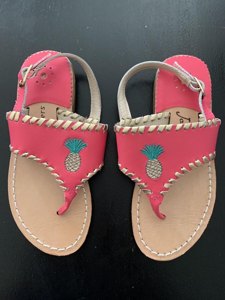 Jack rogers pineapple embroidered thong sandal sale