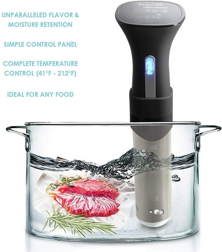 MegaChef 800W 4 Gal Immersion Circulation Sous-Vide Cooker w Digital Touchscreen - Picture 5 of 8