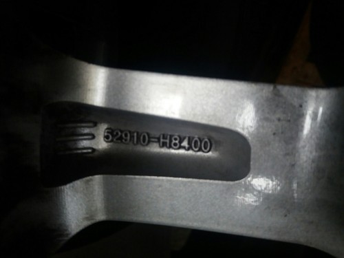 Llanta de aluminio KIA Rio desde 2018 15" pulgadas original 52910H8400 4 unidades (979) - Imagen 3 de 3