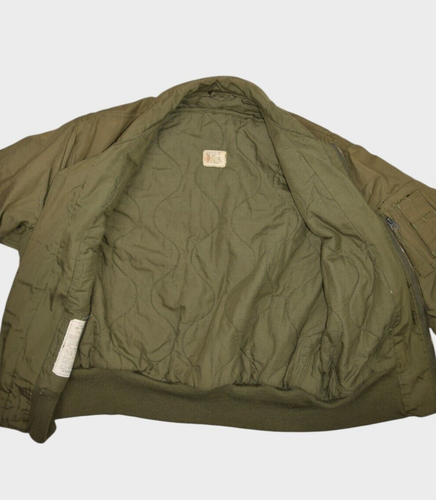 Vintage Military Jacket Mens L Short Cold Weather High Tempurature Bomber Lined - Picture 7 of 10