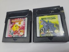 MS. Pac-Man: Special Color Edition, AND GODZILLA CRAVE, Nintendo Game Boy GAMES