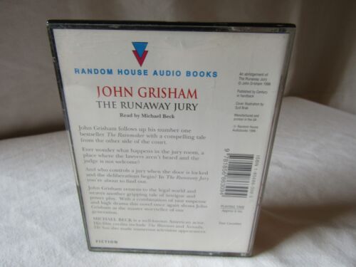 4 CASSETTE AUDIO BOOK THE RUNAWAY JURY BY JOHN GRISHAM. - Foto 2 di 3