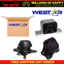 Engine Motor Mount Set 3PCS for 2002 - 2006 Honda CR-V 2.4L for Auto Trans