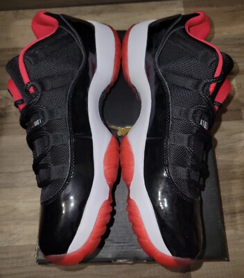 Nike Air Jordan 11 XI Retro Low Black Red Bred White 528895