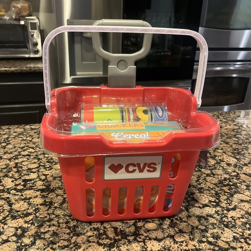 Carrito de compras de juguetes CVS con ruedas y alimentos de imitación - Imagen 8 de 8