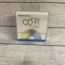 Memorex CD-R 52x 700MB 80 Min 10 Pack Blank Cds Music Photos NEW H3 FAST SHIP!!!