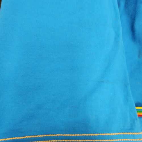 Vintage Coogi Shirt Men 5XL Blue Playing Card King Poker Short Sleeve FLAWS READ - Picture 20 of 23