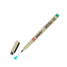 XSDK-BR-29 Sakura Pigma Brush Marker Pen, Green Ink, Pack of 3