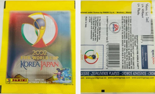Panini World Cup Korea Japan 2002 confezione sticker sigillata versione EA Sports Edition
