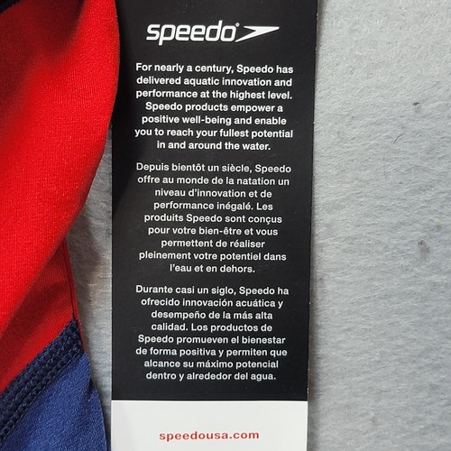 Speedo Swimsuit Youth 22 One Piece Endurance Plus Cross Back Racing Cut - Picture 7 of 12