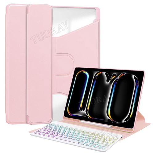 Smart Case Backlit Keyboard Cover Mouse For iPad 11" Air 6th Gen / Pro 5th 2024 - Photo 55/103