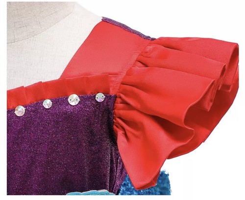 Sirena Ariel Princesa Vestido Niñas Para Niños Halloween Juegos con disfraces Fiesta 130cm 5-6T - Imagen 6 de 9