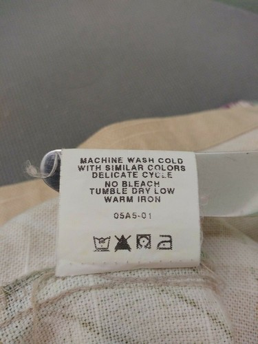 Orvis beige floral cotton box kimono Jacket Gardens. UK women's size XL - Picture 10 of 10