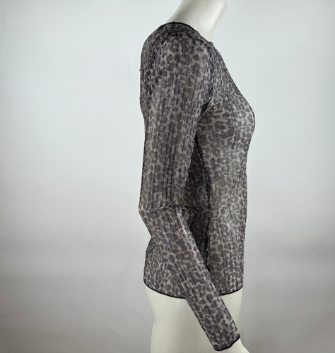 Anthropologie Bishop + Young Mesh Top Women S NWT Lightweight Long Sleeve Blouse - Picture 6 of 16