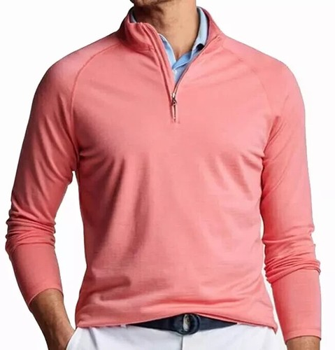 PETER MILLAR Crown Crafted Excursionist Flex Performance Pullover Wool Blend -S-