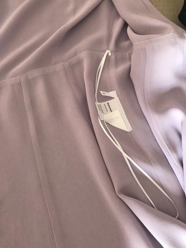 REFORMATION VESTITO DONNA TG. M - 40/42 italiana COLORE LILLA IN VISCOSA - Picture 14 of 18