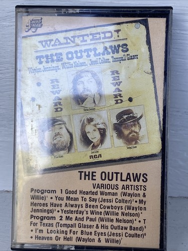 Wanted! “The Outlaws” Waylon Jennings Willie Nelson Jessi Colter Cassette (1987) - Picture 2 of 7