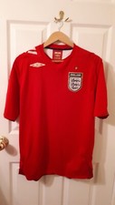 WORLD CUP ENGLAND JERSEY-SOCCER-2006-FOOTBALL-LARGE-RED-FAST SHIPPING WORLDWIDE
