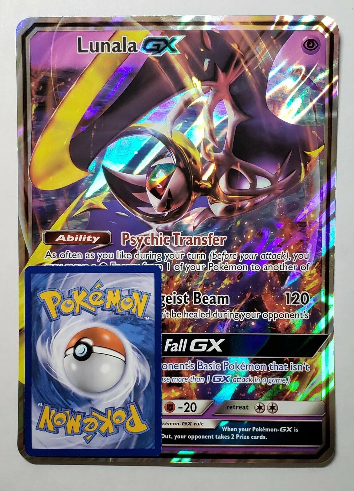 Lunala Prism Star - Ultra Shiny GX #47 Pokemon Card