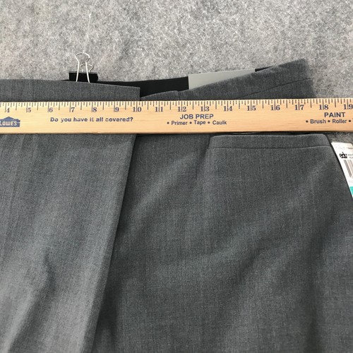 JM Collection Pants Womens 16P Short Comfort Waistband Curvy Fit Gray Trousers - Picture 12 of 14