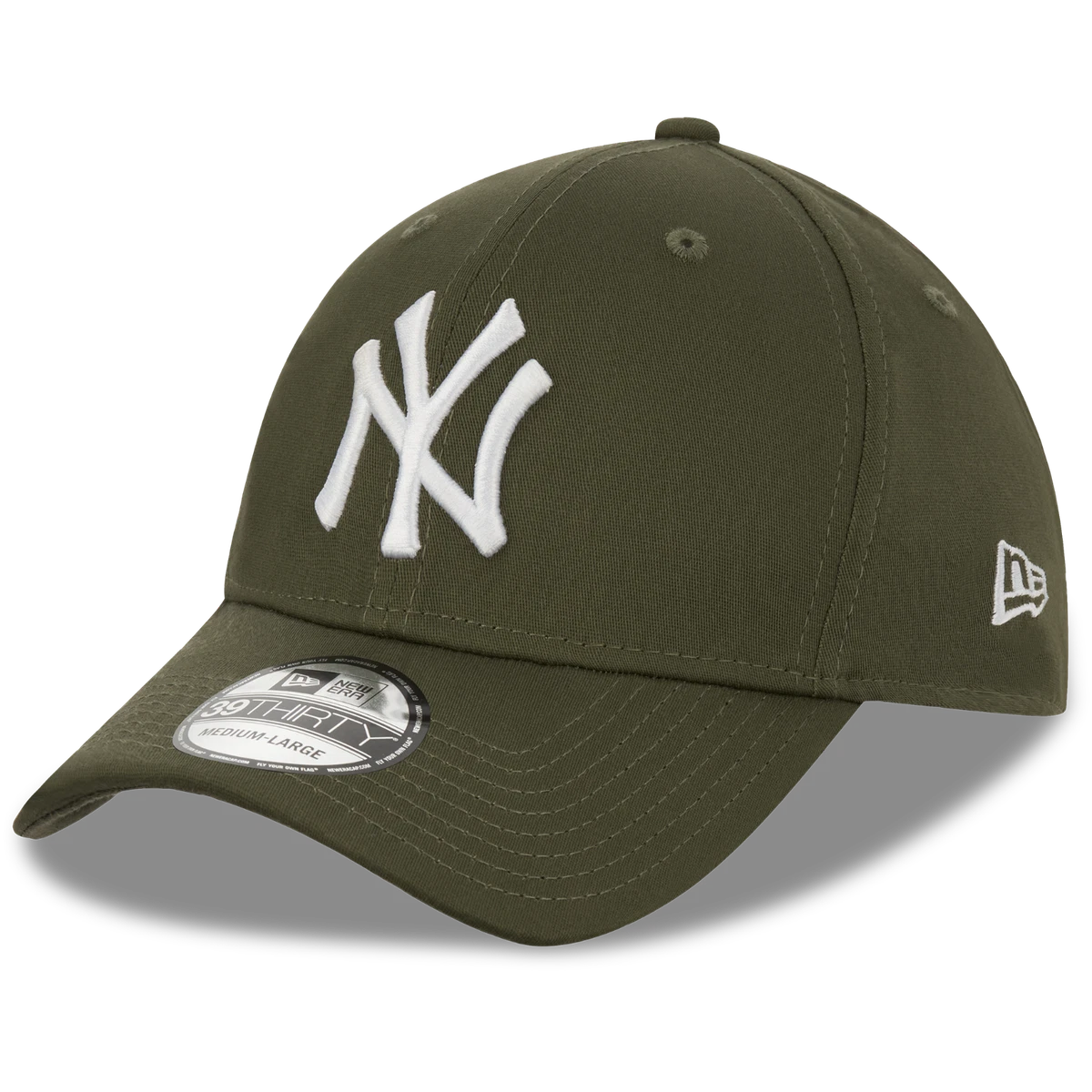 NEW ERA 39THIRTY BASEBALL CAP.NEW YORK YANKEES GREEN STRETCH COTTON BLEND  HAT C0