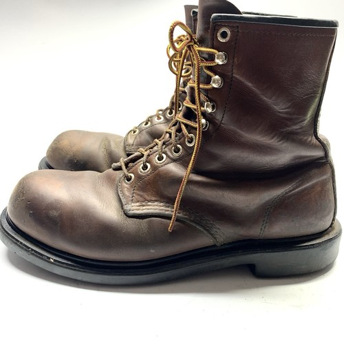 Red Wing Boots Mens 10.5 D 2233 SuperSole 8 inch Safety Toe Lace-Up Work Leather - Picture 2 of 11