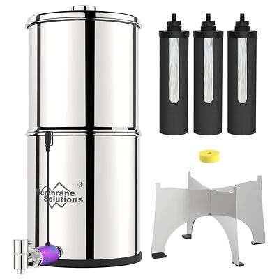 #ad Gravity fed Water Filter System3Filters2.25G Stainless Steel System Purifier $149.99